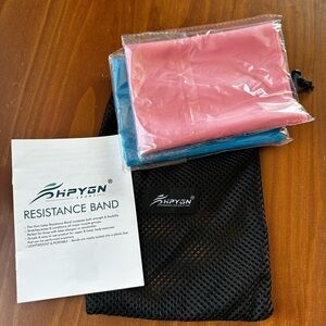 HPYGN Resistance Bands Set with Exercise Booklet
